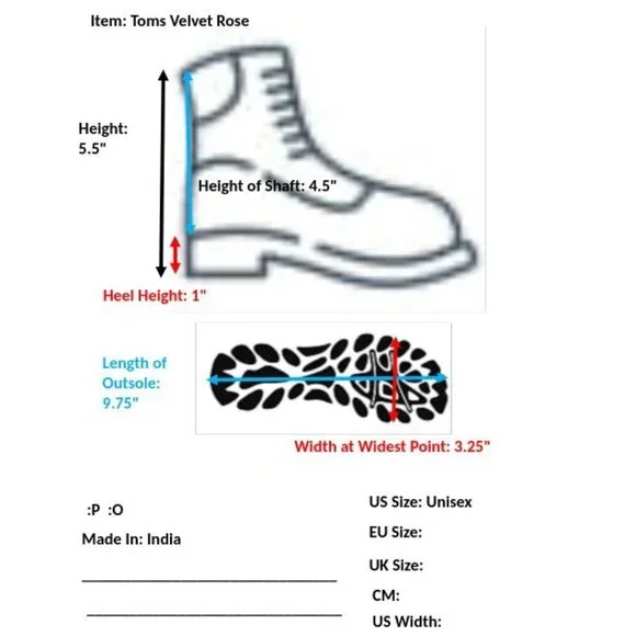 NWT Toms Ella Faded Rose Velvet Ankle Boots 6N Narrow Purple - Picture 11 of 11